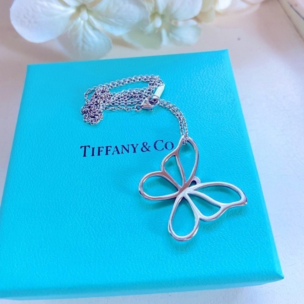 Tiffany & Co. Silver Large 1” Butterfly Pendant 🦋